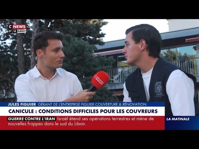 Reportage CNEWS — Jules Figuier, artisan couvreur